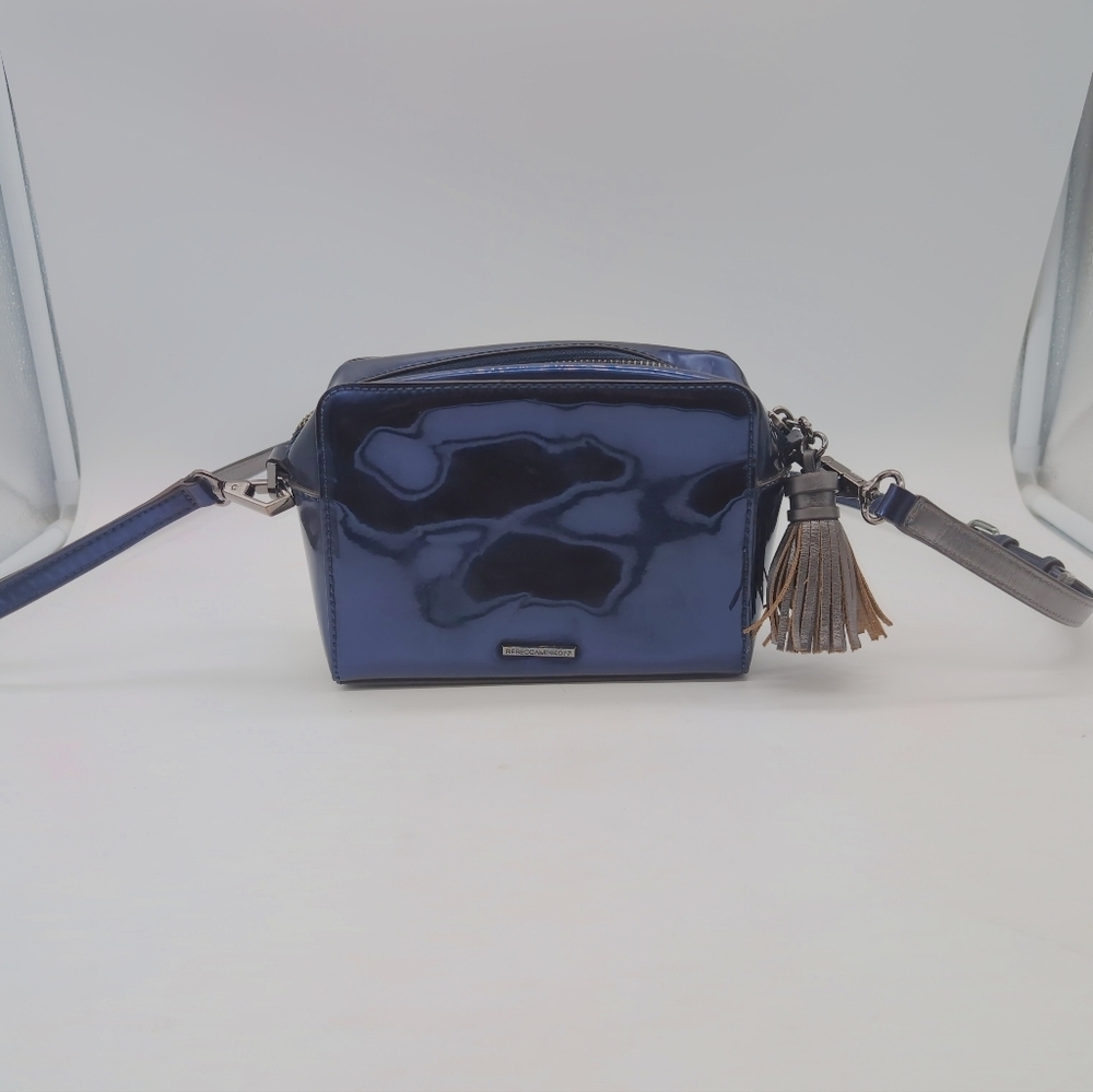 Rebecca Minkoff Metallic Blue Cross Body Tassel Bag 98/S17